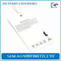 SenCai white tag clothing brand hang tag for jean pant